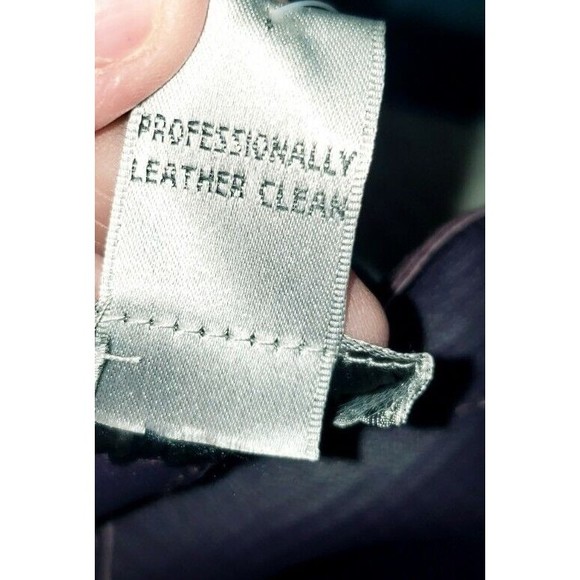 Chico's Reversible Leather & Shiny Plum Purple Snake Skin Jacket NWT Sz XL 3 - Picture 11 of 12